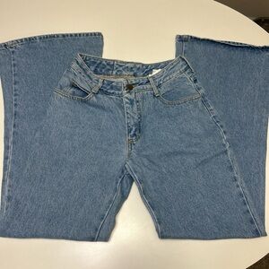 Vintage 90s Y2K Paris Blues Flare Jeans light wash 100% cotton Made in USA sz 3